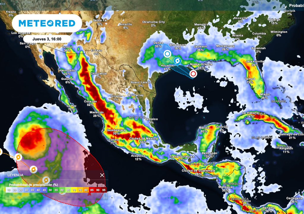 La alta probabilidad de lluvia sobre Noroeste, Occidente y Centro puede frenar maquinaria, complicar cosechas y mantener suelos demasiado húmedos. La alta probabilidad de lluvia sobre Noroeste, Occidente y Centro puede frenar maquinaria, complicar cosechas y mantener suelos demasiado húmedos.