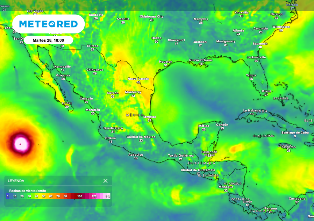  Las rachas de viento en el Norte y Noreste pueden dañar estructuras de mallas sombra, deshidratar cultivos y disminuir la eficiencia del riego por aspersión.
