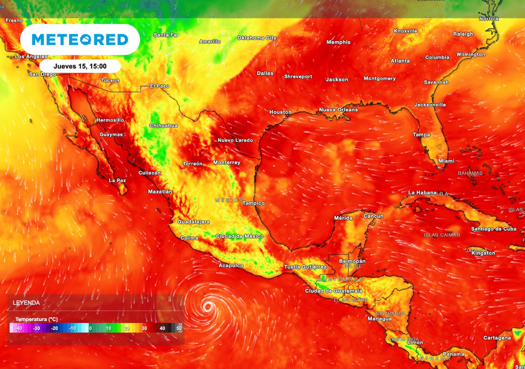 El aire más frío comenzará a avanzar desde el norte, mientras el calor todavía se mantiene en buena parte del litoral y sureste. El aire más frío comenzará a avanzar desde el Norte, mientras el calor todavía se mantiene en gran parte del litoral y Sureste.