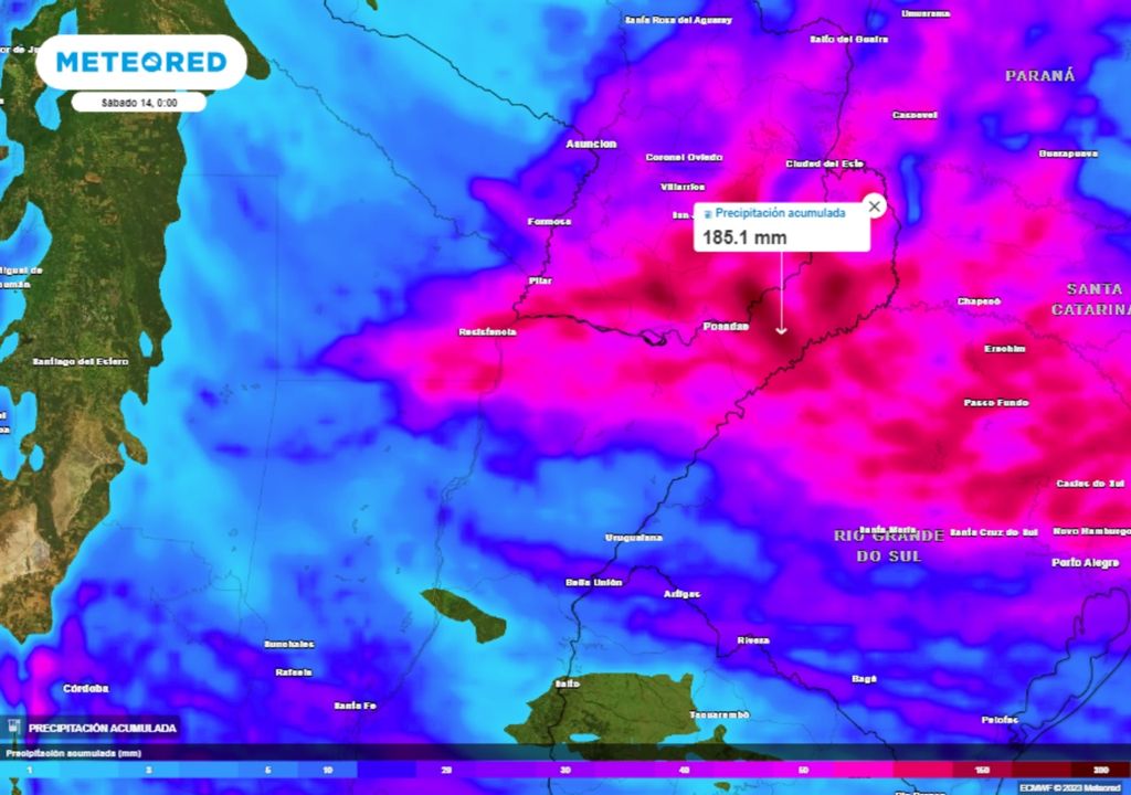 Pronóstico tiempo alerta Argentina