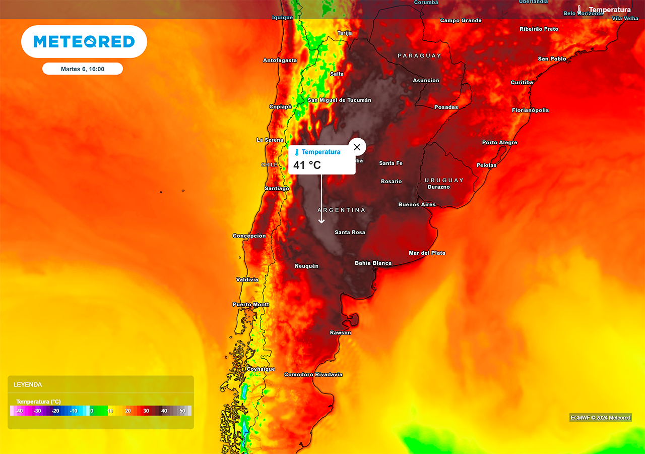 Pronóstico para Argentina el calor comienza a ceder con la llegada de
