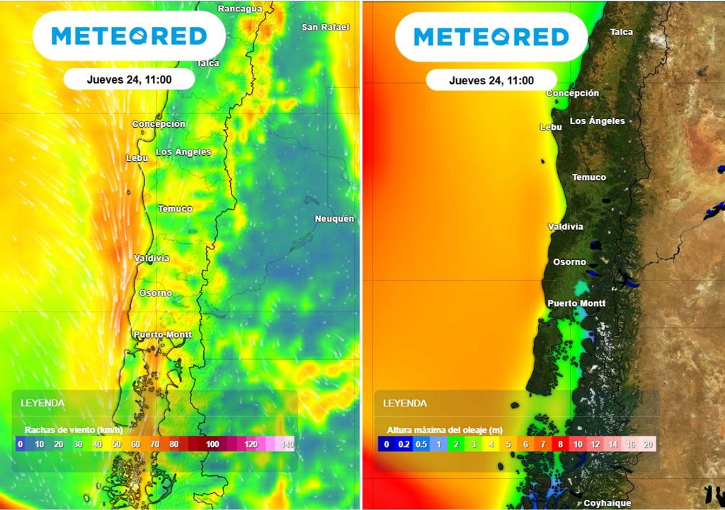 mapas de rachas de viento y altura máxima del oleaje mapas de rachas de viento y altura máxima del oleaje