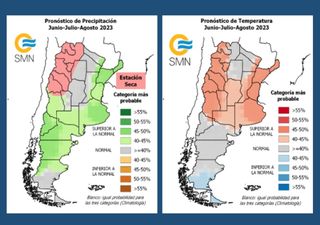 Pronóstico climático: hacia un invierno con más lluvias y menos frío en Argentina