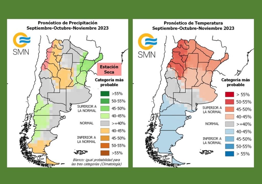 El Niño primavera lluvias Argentina pronóstico clima