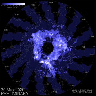 Pronóstico de las nubes noctilucentes para 2020