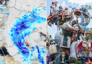 Pron&oacute;stico de lluvia para las Fallas de Valencia 2026