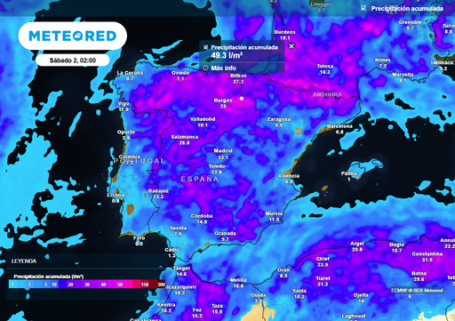 Pron&oacute;stico de lluvias a medio plazo: as&iacute; llover&aacute; en Espa&ntilde;a del 27 de abril al 3 de mayo