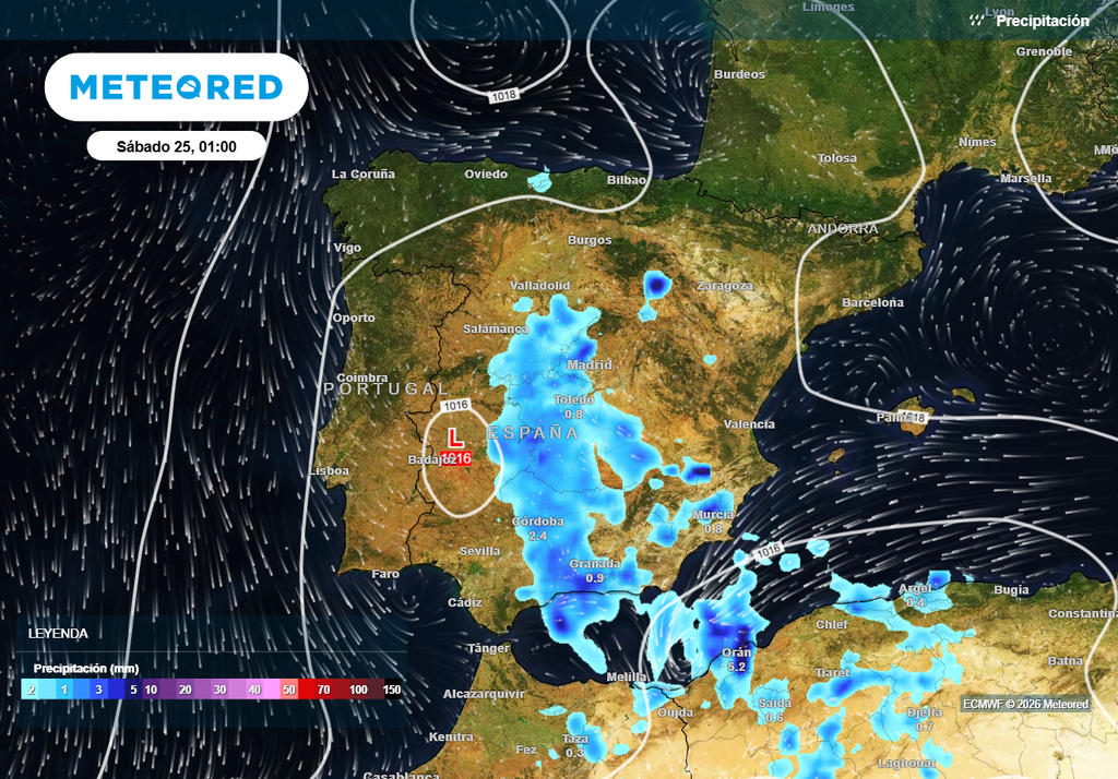 Las tormentas se extenderán por más zonas el viernes y el sábado, con lluvias de barro y acumulados destacados en el sur peninsular.