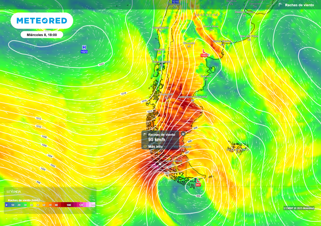 mapa de ráfagas de viento. mapa de ráfagas de viento.