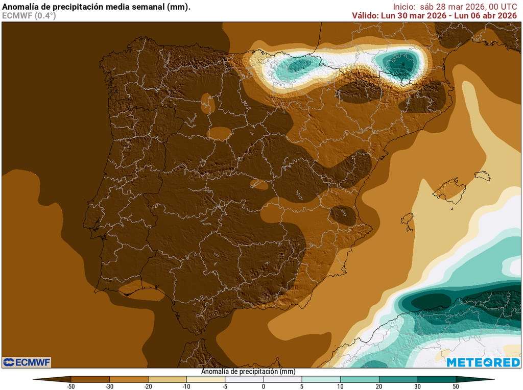 Será una Semana Santa seca en casi toda España, con la excepción del Cantábrico oriental, Pirineos y Baleares.