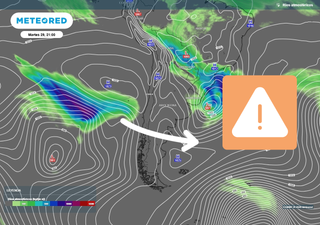 Pron&oacute;stico de Meteored avisa que septiembre se despedir&aacute; de Chile centro-sur con r&iacute;o atmosf&eacute;rico y fuertes lluvias
