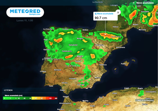 Pronóstico de nieve para España: hasta un metro de nieve nueva en los próximos días en estas zonas
