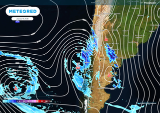 Pronóstico de precipitaciones de Meteored para Chile durante Fiestas Patrias