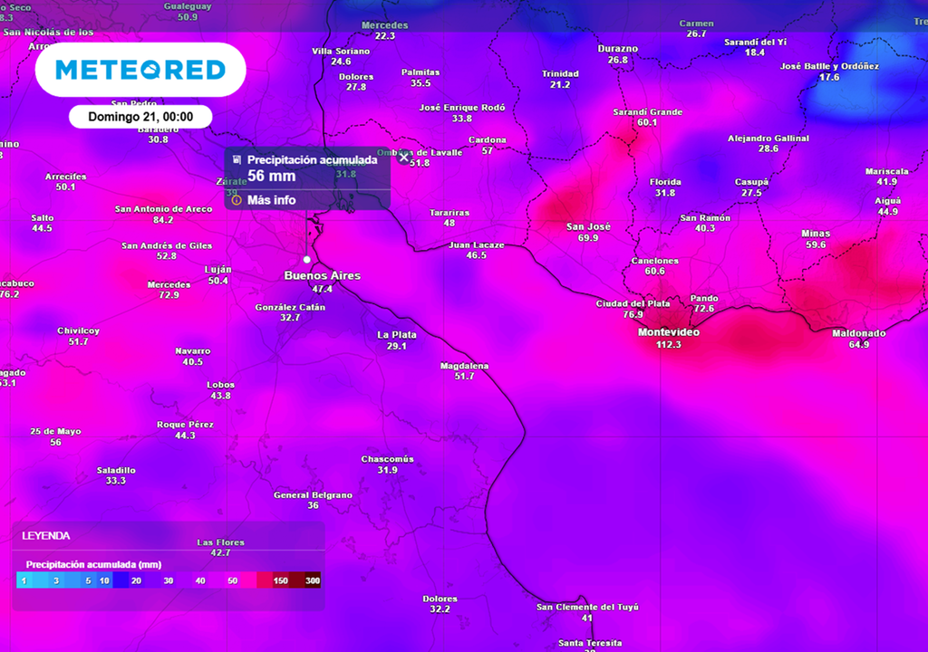 acumulados de lluvias previo al día de la primavera 2025