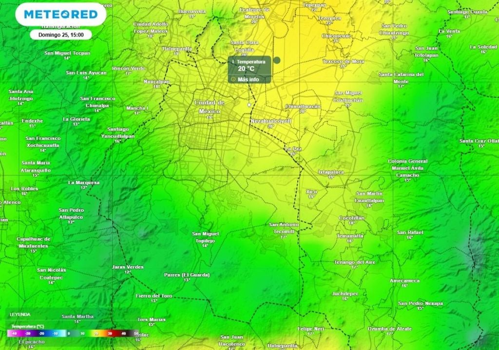 Las temperaturas máximas de este domingo 25 pueden alcanzar hasta los 20 °C por la tarde, generando un ambiente templado. Las temperaturas máximas de este domingo 25 pueden alcanzar hasta los 20 °C por la tarde, generando un ambiente templado.