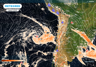 Pron&oacute;stico del ECMWF y GFS avisa un fin de semana lluvioso en Chile centro-sur: acumular&iacute;an 100 mm con rachas de 70 km/h