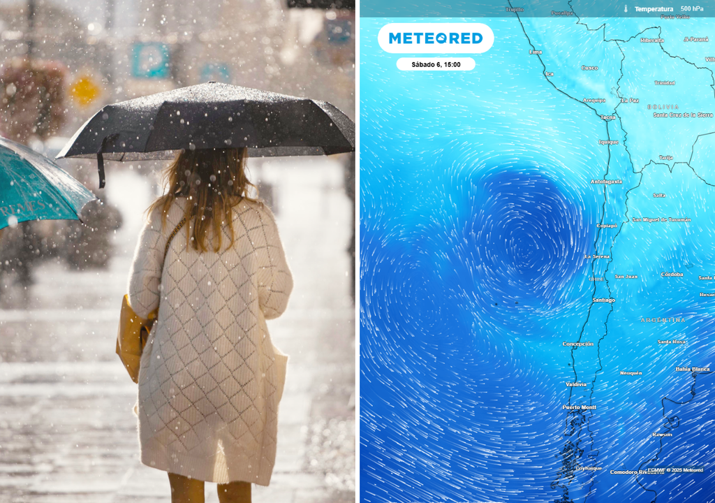 baja segregada y persona con paraguas baja segregada y persona con paraguas