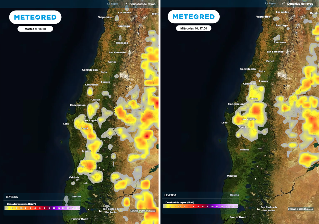 pronóstico de rayos
