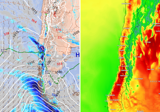 Gran anticiclón del Pacífico gana terreno: sólo un frente logrará avanzar por el sur de Chile durante la próxima semana