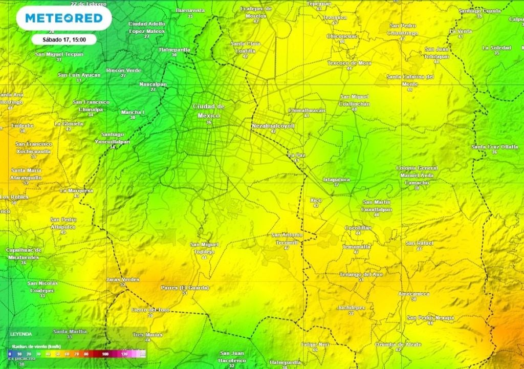 Las rachas de viento pueden superar los 50 km/h esta tarde de sábado. Aléjate de árboles y estructuras frágiles. Las rachas de viento pueden superar los 50 km/h esta tarde de sábado. Aléjate de árboles y estructuras frágiles.