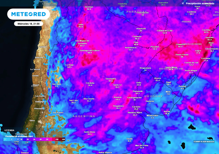 Pron&oacute;stico del tiempo en Argentina: alerta por tormentas este fin de semana largo de carnaval en la regi&oacute;n pampeana