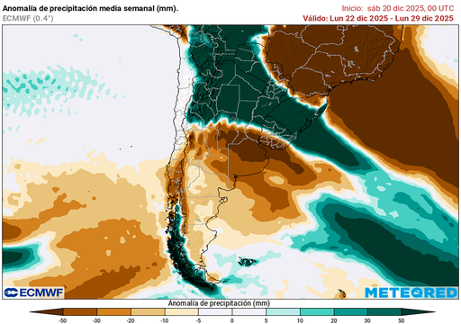 Pron&oacute;stico del tiempo en Argentina: la &uacute;ltima semana del a&ntilde;o con lluvias abundantes en el norte y calor en zona Pampeana