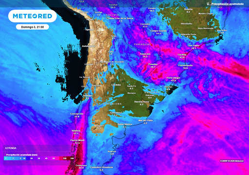 Pron&oacute;stico del tiempo en Argentina: NEA con tormentas y Patagonia con lluvias persistentes entre mi&eacute;rcoles y viernes