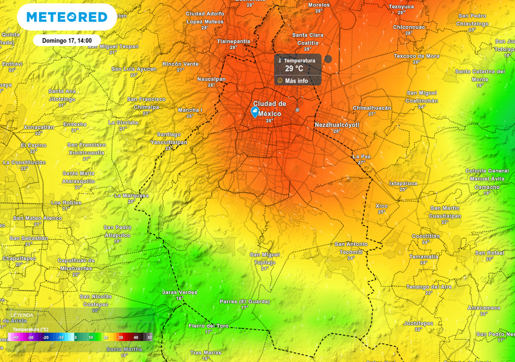 Se espera un ambiente cálido en la tarde de este domingo, con las máximas en alcaldías del centro, oriente y norte de la capital.