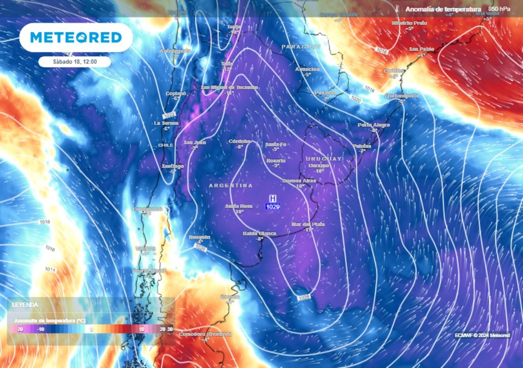 pronóstico tiempo clima Argentina frío mayo bajas temperaturas lluvias