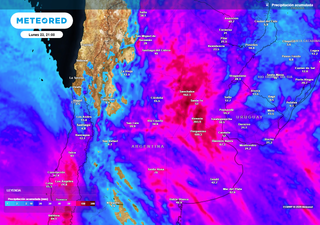 Pronóstico del tiempo en Argentina: nueva tanda de tormentas intensas este jueves 19 y viernes 20 en el centro del país
