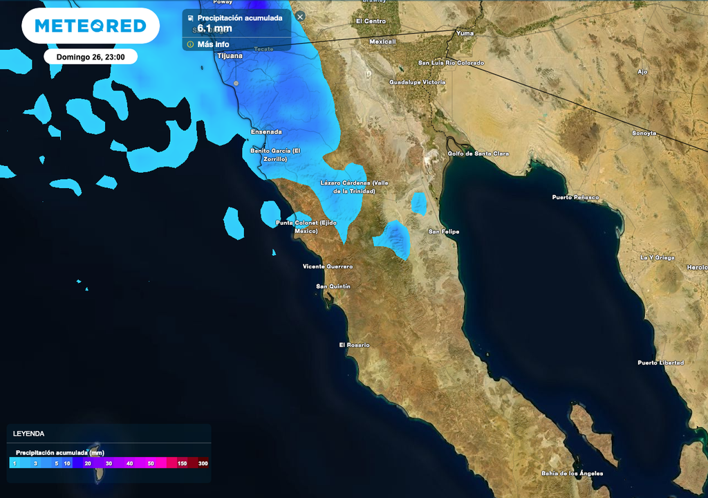 Los acumulados de lluvia más importantes serán al norte y noroeste del estado.