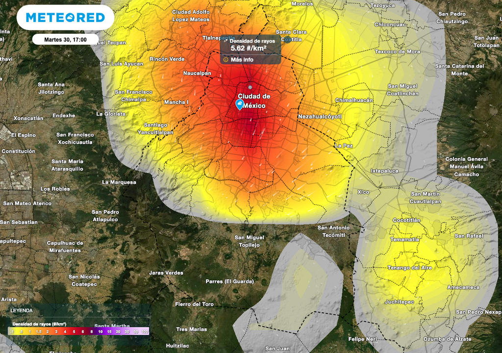 Las tormentas eléctricas será más recurrentes entre las 4 pm a las 7 pm, mantente informado.