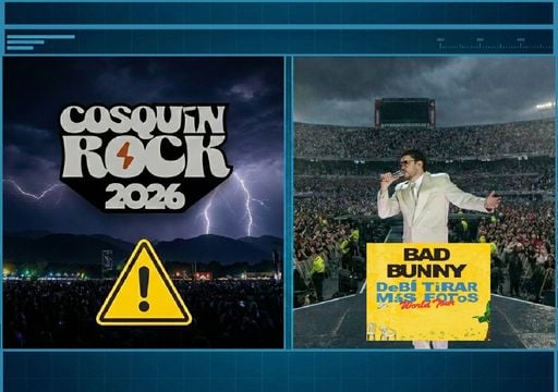 Pron&oacute;stico del tiempo para el &uacute;ltimo show de Bad Bunny en River y el horario de las tormentas para el Cosqu&iacute;n Rock 2026