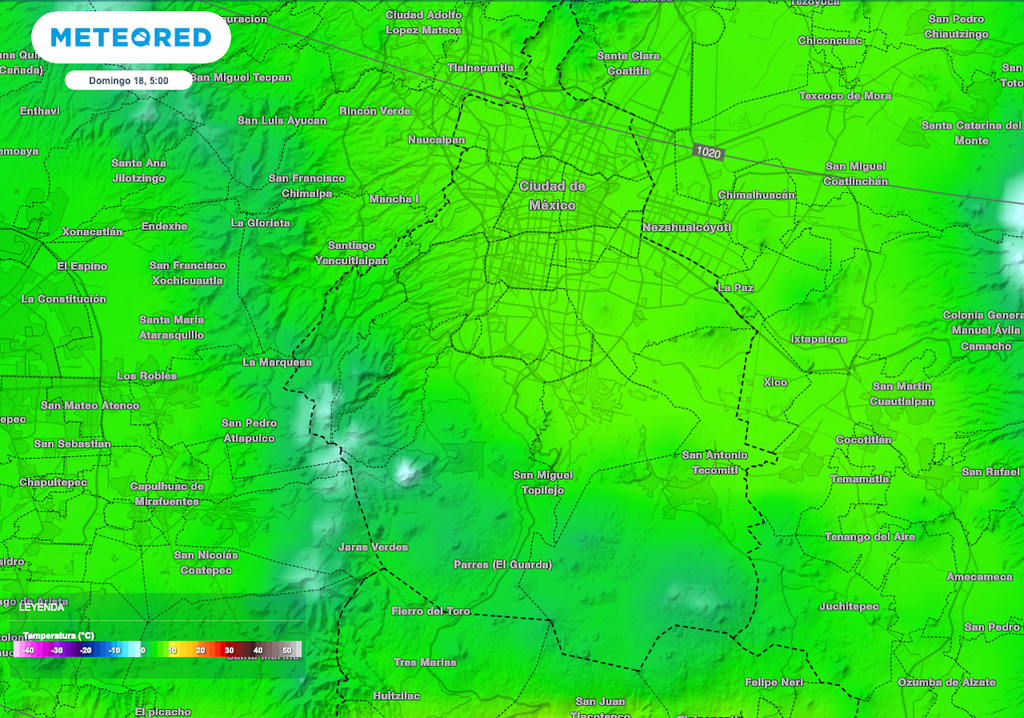 Pronóstico de temperatura CDMX