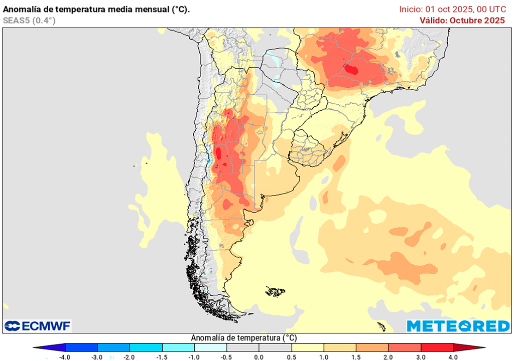 Octubre, Tendencia, Pronóstico, Argentina, Buenos Aires, Lluvia, Temperatura