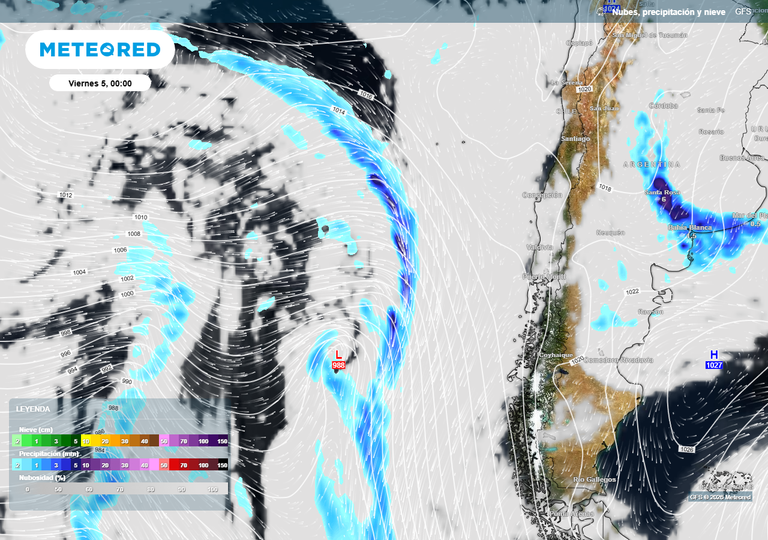 El tiempo para el fin de semana en Chile centro-sur: probables chubascos, mala calidad del aire y cambio de temperaturas