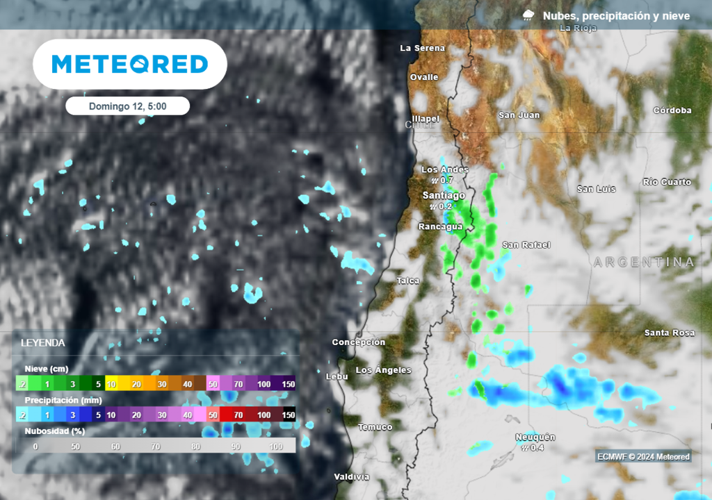 mapa de precipitaciones