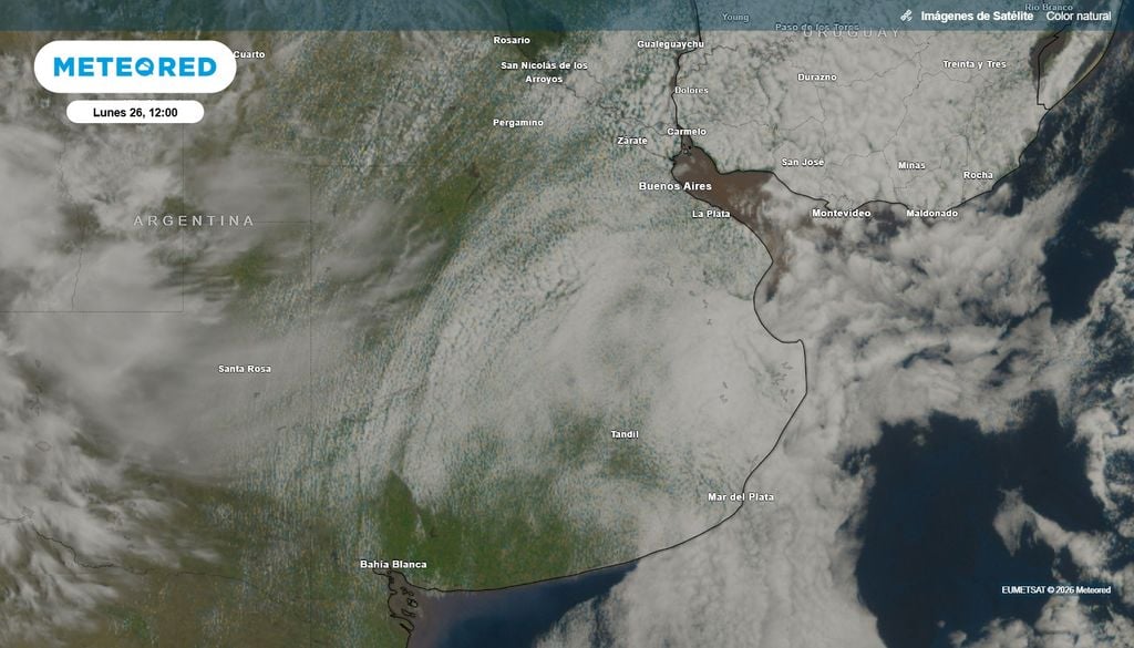 Buenos Aires AMBA pronóstico primavera La nubosidad aumentó en forma marcada en el AMBA en esta mañana de lunes, tras un amanecer despejado.