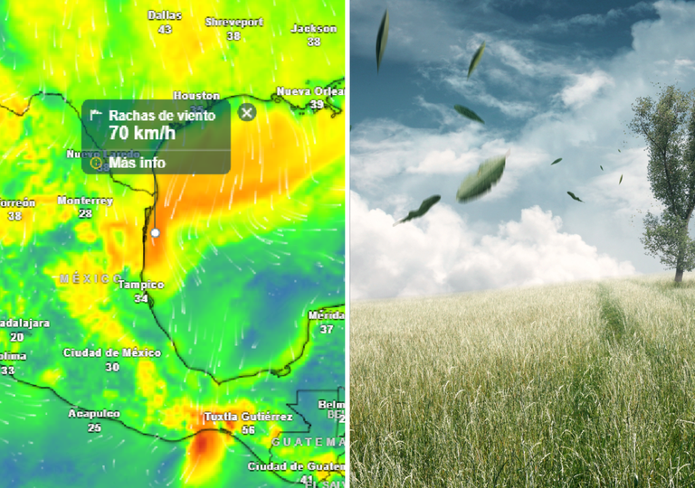 Pron&oacute;stico especial Norte y Noreste de M&eacute;xico: frente y masa de aire fr&iacute;o, dan paso a lluvias aislada y vientos fuertes