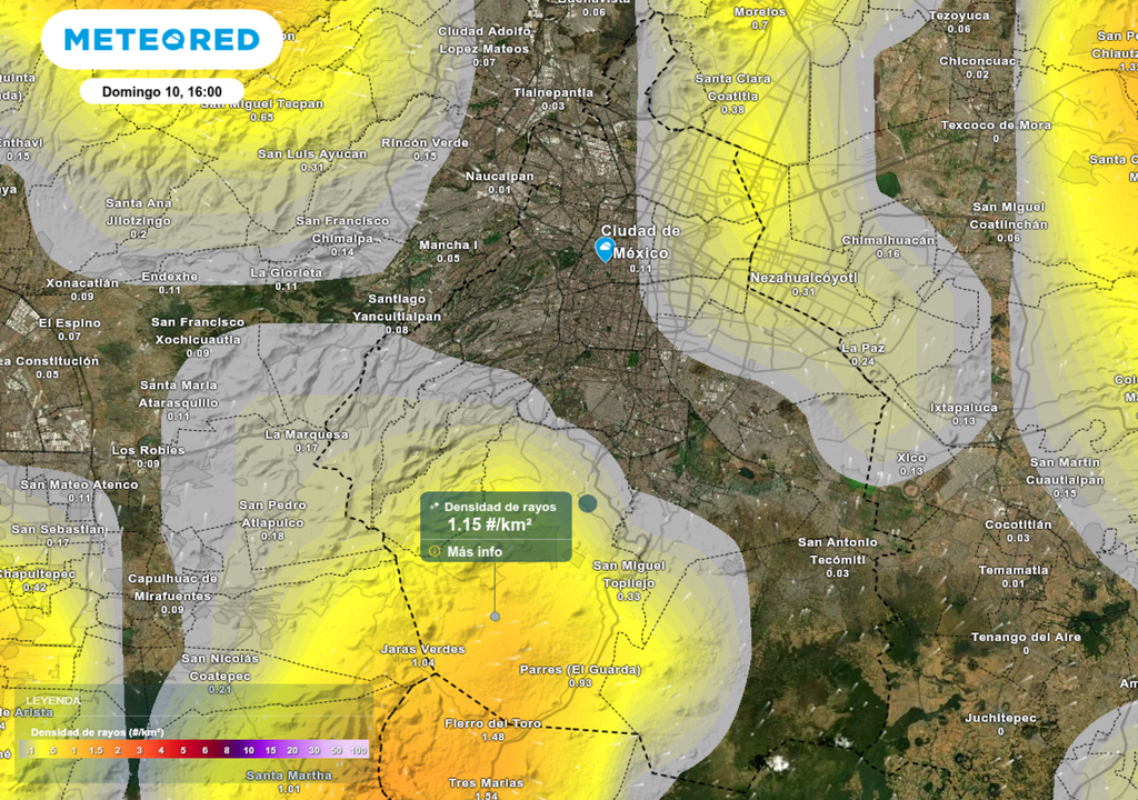Ante la ocurrencia de tormentas eléctricas en la tarde se recomienda tomar precauciones durante actividades al aire libre.