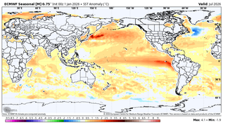 El &uacute;ltimo pron&oacute;stico estacional del ECMWF respalda la idea que se desarrollar&aacute; un El Ni&ntilde;o a gran escala para el verano