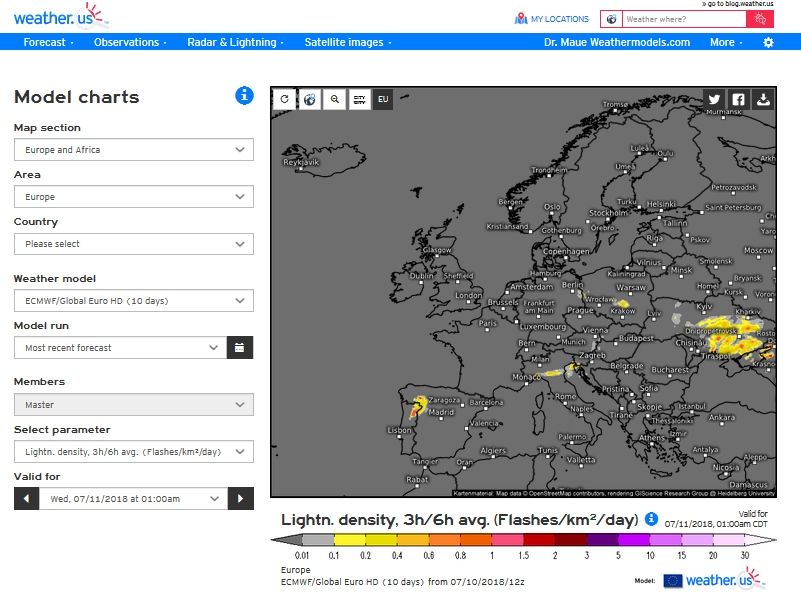 Pronóstico Global De Descargas Eléctricas En Abierto A Partir Del Modelo Del Ecmwf Pronóstico Global De Descargas Eléctricas En Abierto A Partir Del Modelo Del Ecmwf