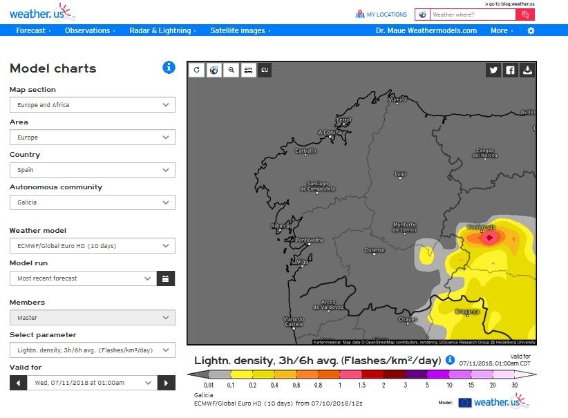 Pronóstico Global De Descargas Eléctricas En Abierto A Partir Del Modelo Del Ecmwf Pronóstico Global De Descargas Eléctricas En Abierto A Partir Del Modelo Del Ecmwf