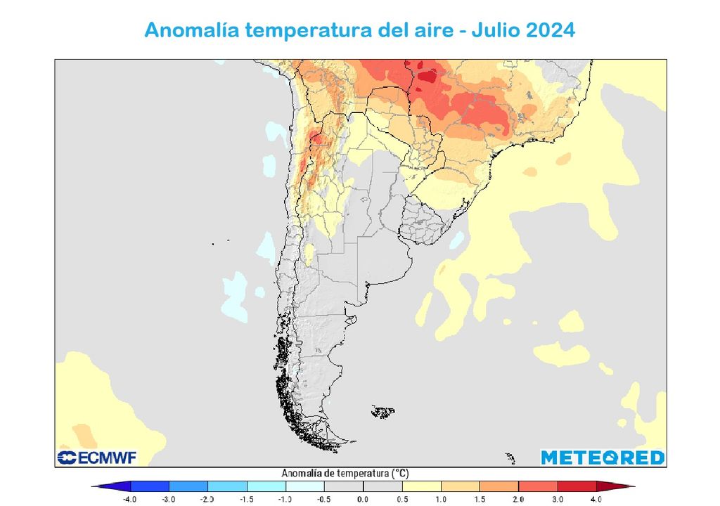 Anomalía temperatura ECMWF Anomalía temperatura ECMWF