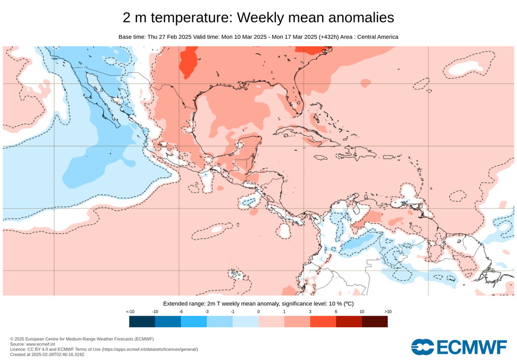 Anomalía de temperaturas en grados Celsius Anomalía de temperaturas en grados Celsius