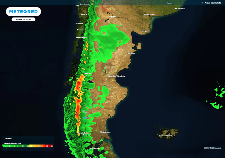 En estos lugares puede nevar durante la “Semana de Mayo”
