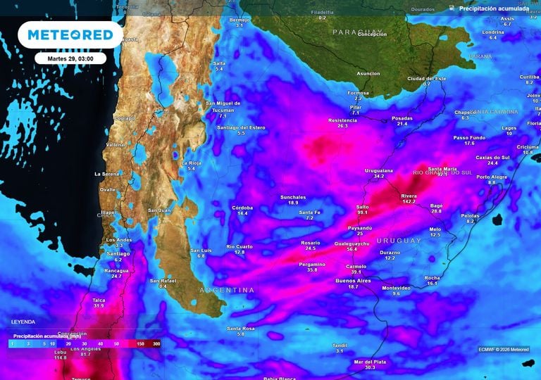 Pron&oacute;stico para Argentina: ascenso t&eacute;rmico, m&aacute;s humedad y tormentas con la llegada del frente entre el domingo y lunes