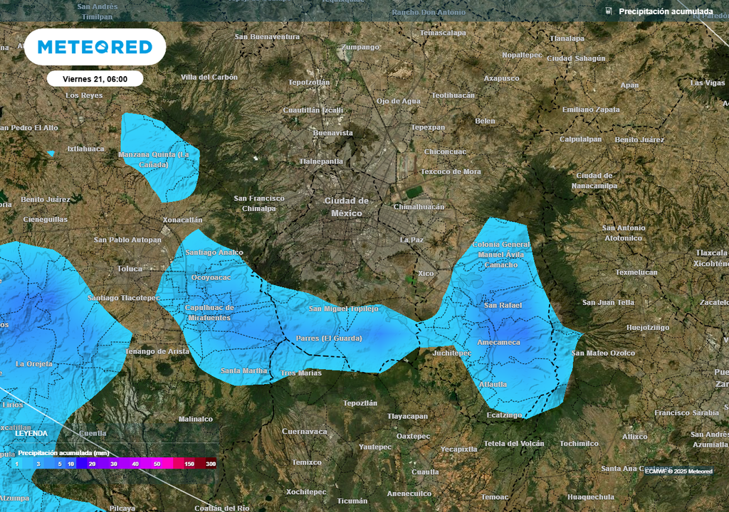 Pronóstico de precipitaciones en milímetros