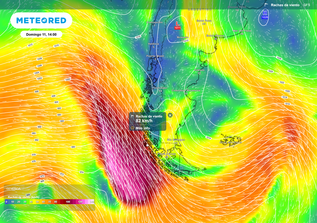 mapa de ráfagas de viento. mapa de ráfagas de viento.