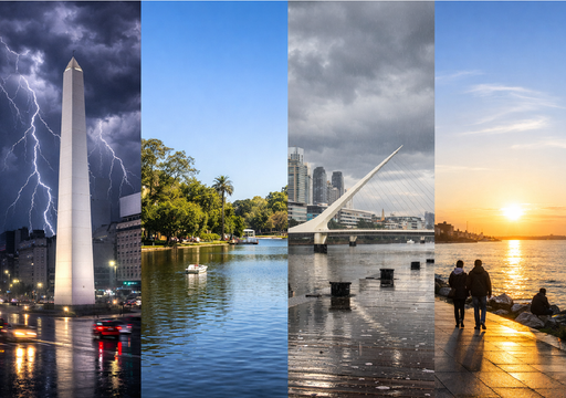 Pron&oacute;stico para el fin de semana extra largo en Buenos Aires: tendremos tormentas fuertes, sol, y la llegada del oto&ntilde;o